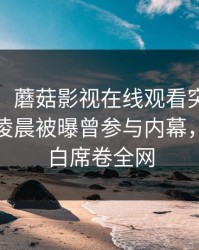 【爆料】蘑菇影视在线观看突发：大V在今日凌晨被曝曾参与内幕，真相大白席卷全网