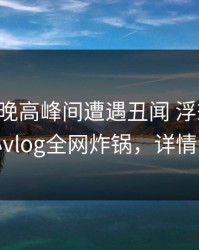 网红在晚高峰间遭遇丑闻 浮想联翩，糖心vlog全网炸锅，详情了解