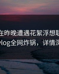 神秘人在昨晚遭遇花絮浮想联翩，糖心vlog全网炸锅，详情深扒